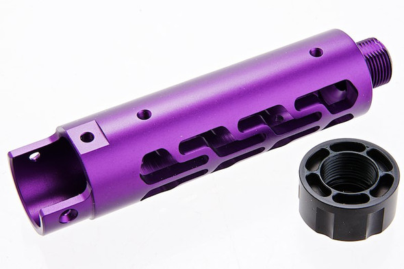 Narcos Airsoft Action Army AAP01 Front Barrel Kit (Type 7) (CNC Aluminum 6061) - Purple