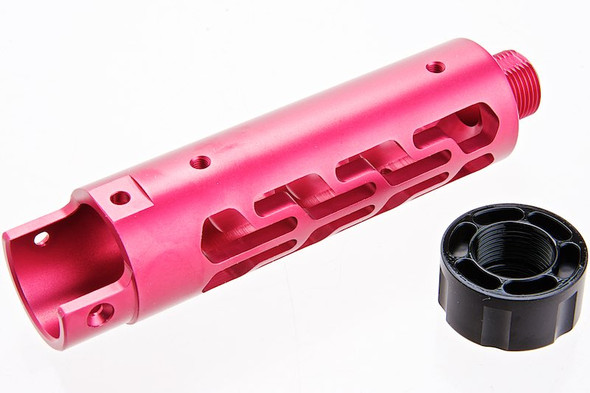 Narcos Airsoft Action Army AAP01 Front Barrel Kit (Type 7) (CNC Aluminum 6061) - Pink