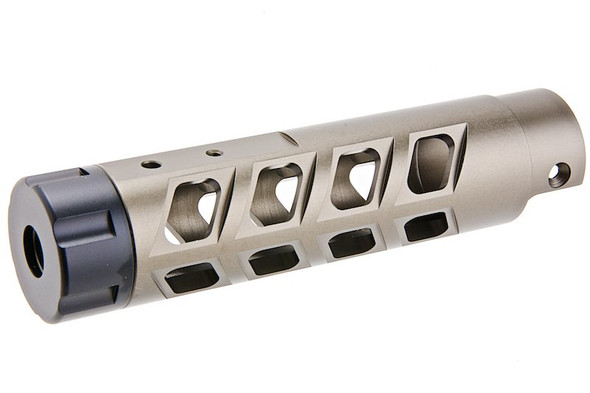 Narcos Airsoft Action Army AAP01 Front Barrel Kit (Type 8) (CNC Aluminum 6061) - Titanium Gray