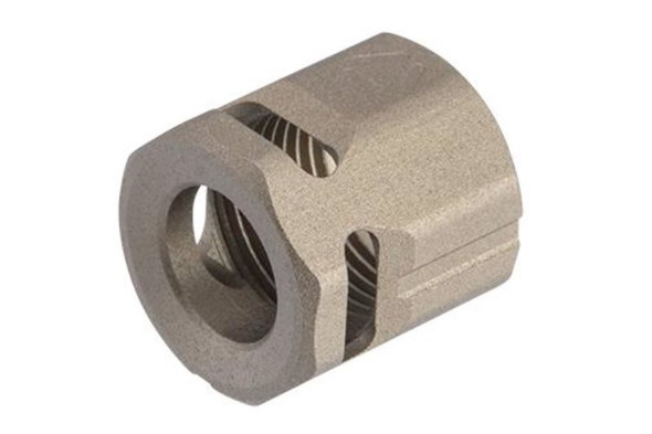 Strike Industries Strike Mico Threaded Comp Airsoft - CIRCLE (FDE, 14mm CCW)