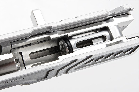 Airsoft Masterpiece Open Slide (Limcat SaberCat) for Tokyo Marui Hi Capa - Silver