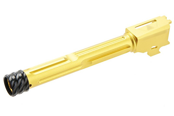 RGW SIG Sauer M17 GBB KI Threaded Barrel - Tin Gold (14mm CCW, Aluminum)
