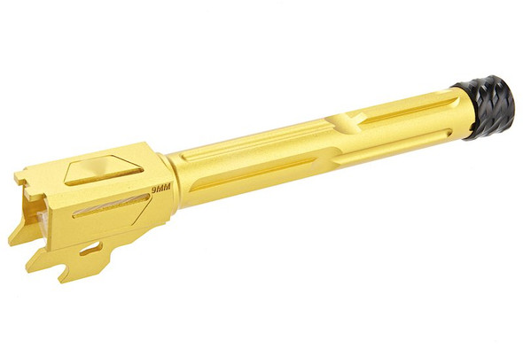 RGW SIG Sauer M17 GBB KI Threaded Barrel - Tin Gold (14mm CCW, Aluminum)
