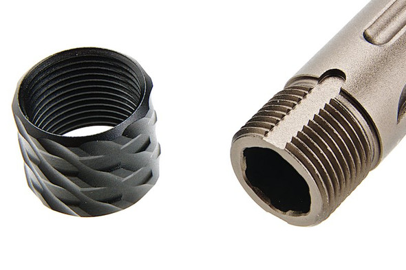 RGW SIG Sauer M18 GBB KI Threaded Barrel - Grey (14mm CCW, Aluminum)