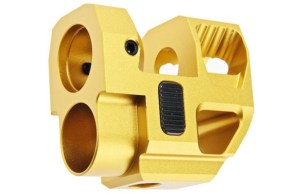 RGW SIG Sauer P320 GBB KI Velocity Compensator - Tin Gold (14mm CCW, Aluminum)