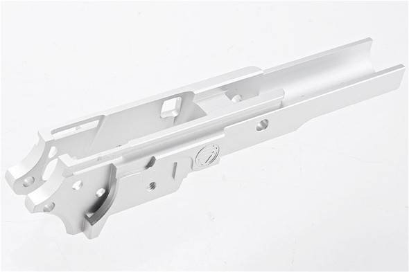 KUNG FU Airsoft Tokyo Marui Hi Capa 5.1 GBB Middle Frame - (CNC Aluminum, Silver)