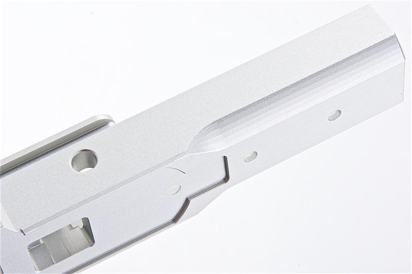 KUNG FU Airsoft Tokyo Marui Hi Capa 5.1 GBB Middle Frame - (CNC Aluminum, Silver)