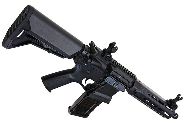 EMG Lancer Systems Licensed L15 Defense AEG Airsoft Rifle (Faux Carbon Handguard /8inch) by King Arms