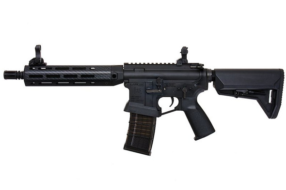 EMG Lancer Systems Licensed L15 Defense AEG Airsoft Rifle (Faux Carbon Handguard /8inch) by King Arms