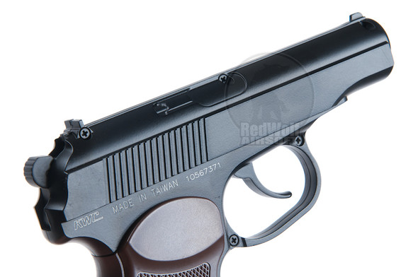 KWC Makarov PM CO2 Airsoft Pistol (Fixed Slide, 6mm Non-Blowback Model)
