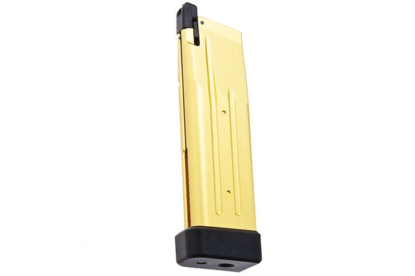 Alpha Parts Tokyo Marui Hi Capa Airsoft Green Gas Magazine (31rounds, CNC Aluminum, Gold)