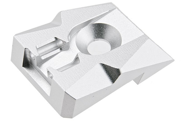 Dr. Black Tokyo Marui Hi Capa 4.3 Fiber Optic Rear Sight (Aluminum, Silver)