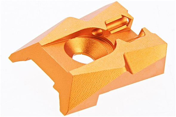 Dr. Black Tokyo Marui Hi Capa 4.3 Fiber Optic Rear Sight (Aluminum, Orange)