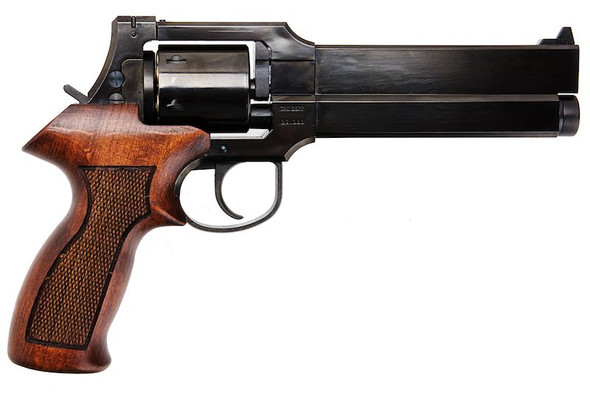 Marushin Mateba Gas Revolver 6 inch - W Deep Black (Wood Grip Version)