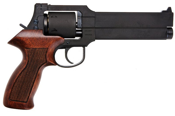 Marushin Mateba Gas Revolver 6 inch - Black (Wood Grip Version)