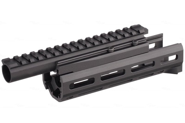 Hephaestus GHK / LCT AK Handguard Set (6.5 inch, M-Lok) w/Railed Gas Tube (Type III Hard-Coat Anodized)