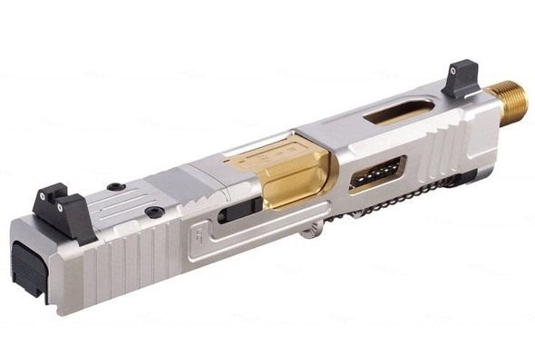 VFC Fowler Industries MKII G19 Gen 4 GBB Airsoft Complete Upper Slide (Stainless Steel)