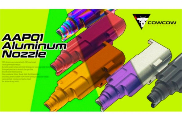 COWCOW Technology Action Army AAP01 GBB Airsoft Nozzle (Aluminum, Gold)