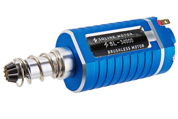 Solink Motor SX-1 High Speed Super Torque Brushless AEG Motor (34000rpm, Blue, Long Axle, 11.1V)