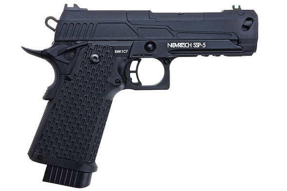 Novritsch SSP5 4.3 Green Gas Airsoft Pistol - Black