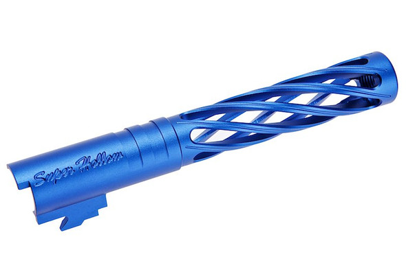 Dr. Black Hi-Capa 5.1 GBB Outer Barrel (Type-Dinging, 6063 Aluminum, Blue)