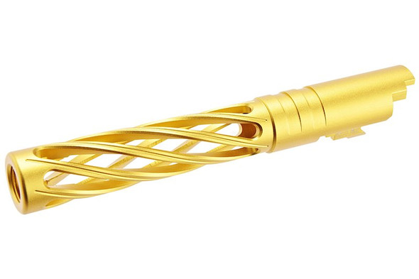 Dr. Black Hi-Capa 5.1 GBB Outer Barrel (Type-Dinging, 6063 Aluminum, Gold)