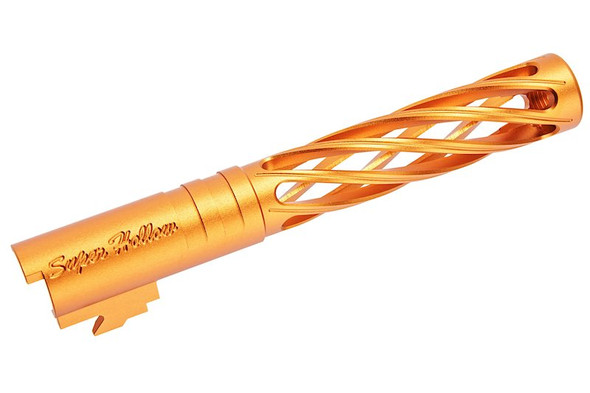 Dr. Black Hi-Capa 5.1 GBB Outer Barrel (Type-Dinging, 6063 Aluminum, Orange)