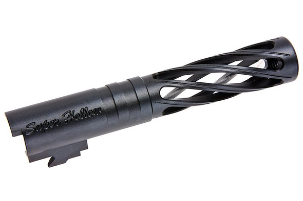 Dr. Black Hi-Capa 4.3 GBB Outer Barrel (Type-Dinging, 6063 Aluminum, Black)