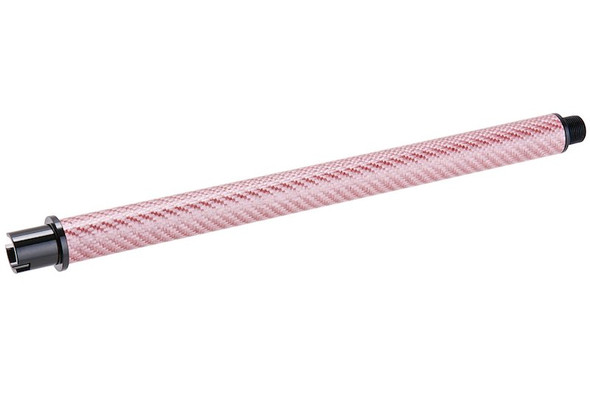 Dr. Black Tokyo Marui MWS GBBR Outer Barrel (Carbon Fiber, 10.5 inch) - Pink