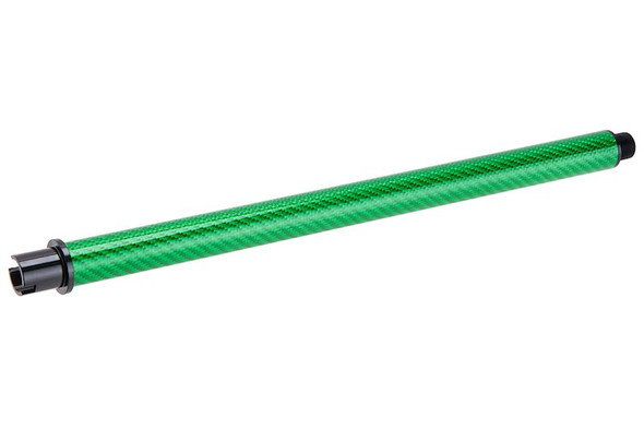 Dr. Black Tokyo Marui MWS GBBR Outer Barrel (Carbon Fiber, 12 inch) - Green
