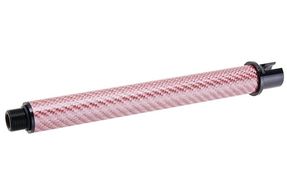 Dr. Black Tokyo Marui MWS GBBR Outer Barrel (Carbon Fiber, 7 inch) - Pink