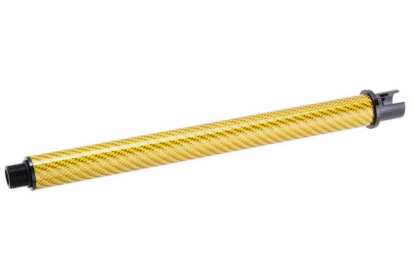 Dr. Black Tokyo Marui MWS GBBR Outer Barrel (Carbon Fiber, 9 inch) - Gold