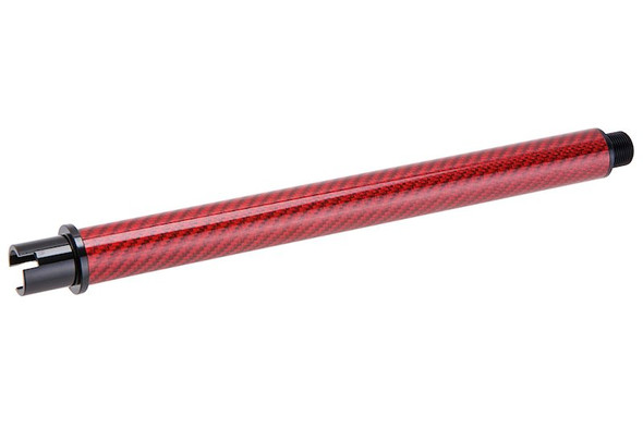 Dr. Black Tokyo Marui MWS GBBR Outer Barrel (Carbon Fiber, 9 inch) - Red