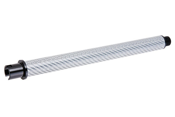 Dr. Black Tokyo Marui MWS GBBR Outer Barrel (Carbon Fiber, 9 inch) - Silver