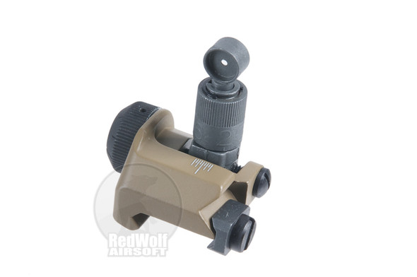 G&P Military 600m flip up rear sight (Sand)
