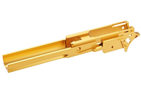 5KU Tokyo Marui Hi Capa GBB Middle Frame (4.3 inch, Aluminum Blank Marking w/ Rail Version, Gold)