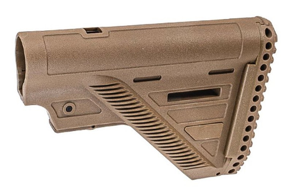 Guns Modify VFC HK416 GBB A5 Style Slim Stock with A5 Style One Piece Buffer Tube Set (CNC, FDE)