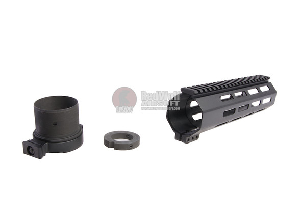 RGW M4 QD Takedown System MLOK Handguard for WE /VFC M4/ AR15 GBBR - Black (9 inch)