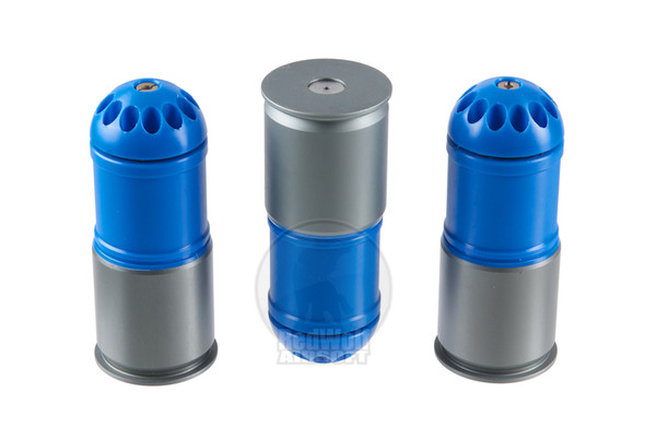 MAG 40mm Grenade Airsoft (120 rounds, 3pcs) - Blue