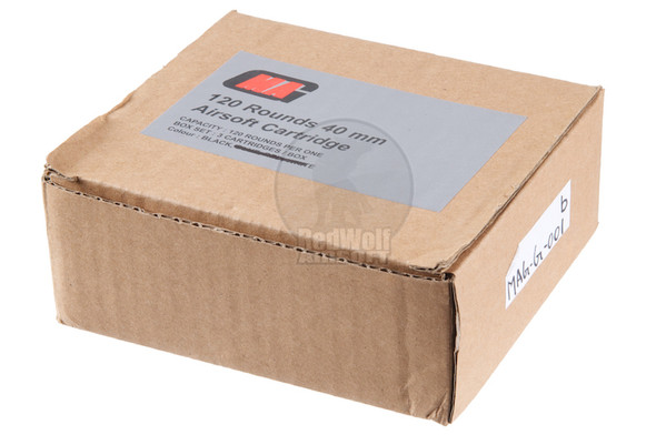 MAG 40mm Grenade Airsoft (120 rounds, 3pcs) - Black