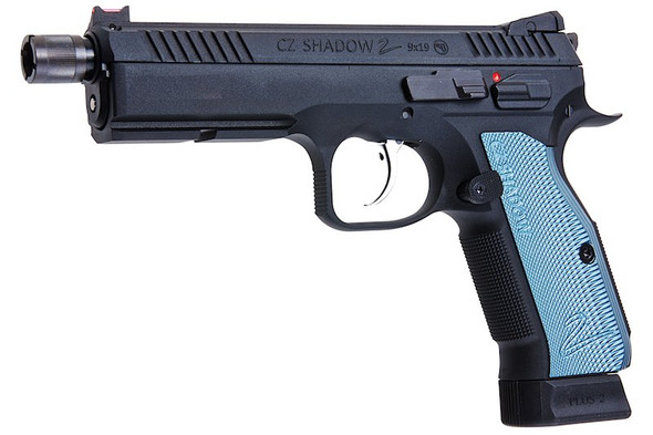 KJ Works CZ Shadow 2 CO2 Airsoft Pistol - Threaded Barrel Version (ASG Licensed)