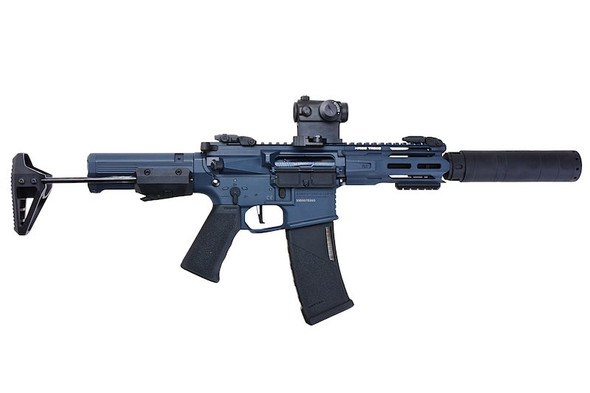 RWC Krytac Trident MK2 PDW-M AEG (Perun Hybrid + Clicker) w/ Red Dot & Suppressor Combo