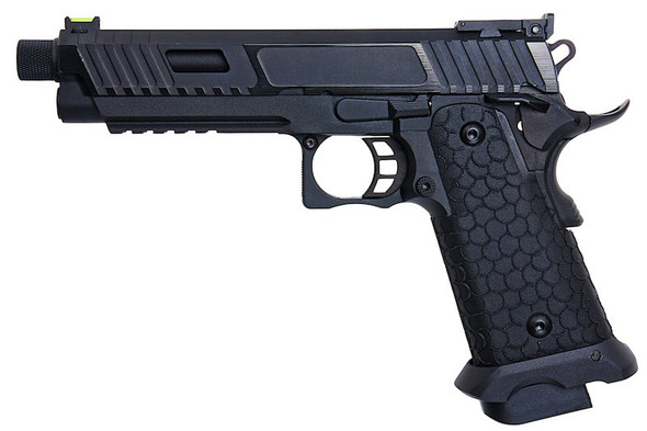 SRC Baba Yaga Hi Capa 5.1 CO2 GBB Airsoft Pistol w/ Threaded Barrel - Black