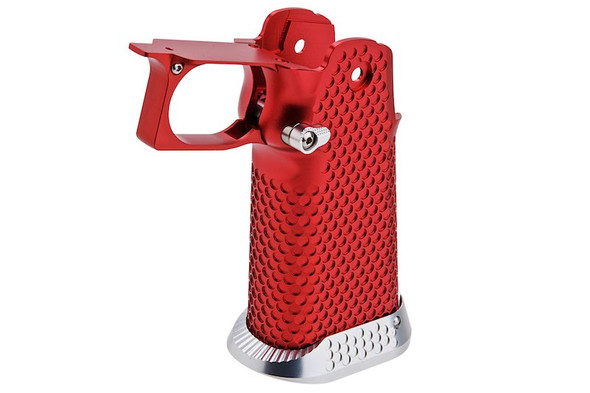 5KU Tokyo Marui Hi Capa GBB CNC Aluminum Grip (Infinity Style, Type 1) - Red