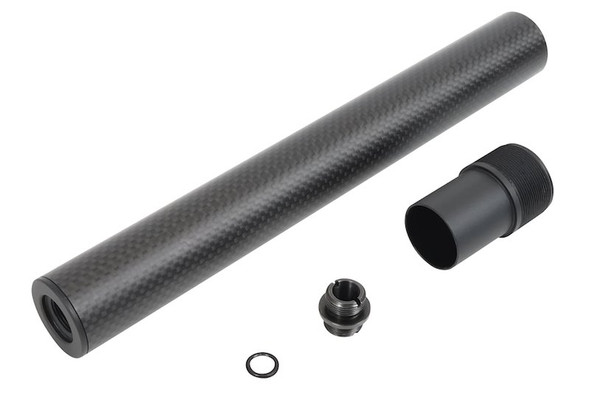 Laylax PSS VSR-10 Short Carbon Outer Barrel (257mm) - Black