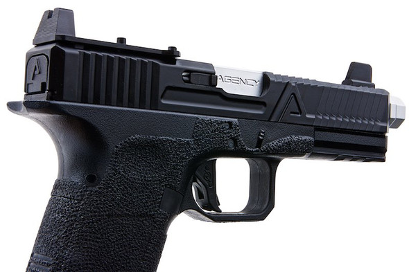 RWA Agency Arms EXA GBB Airsoft Pistol (CNC Aluminum Silver Barrel w/ RMR Mount Plate)