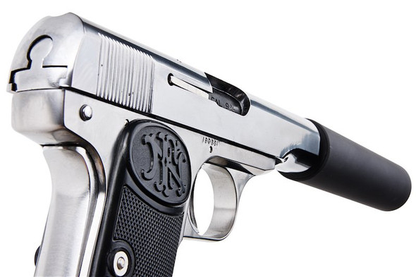 Marushin Browning M1910 Secret Agent Model Gun - Silver