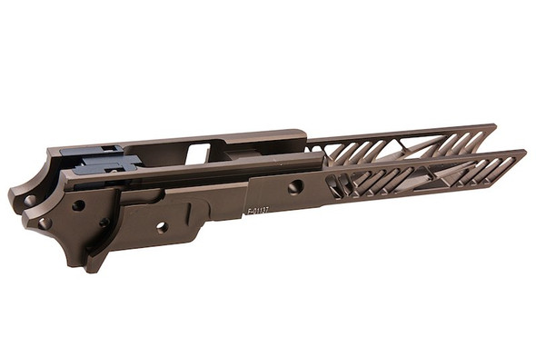 Dr. Black Tokyo Marui Hi Capa GBB Frame (CNC Aluminum, 4.3 inch, Type 1) - TAN