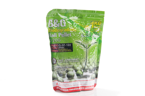 G&G 6mm Airsoft BBs (0.20g, Biodegradeable (5000 rounds))
