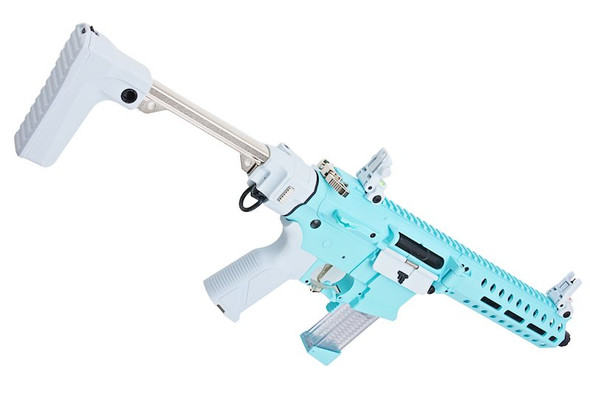 G&G FAR 9 Rapid Folding PCC Airsoft AEG Rifle - Macaron Blue